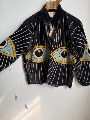 NEW COLORS Awakened Eye Velvet Reversible Jacket