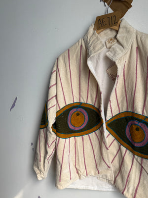 NEW COLORS Awakened Eye Velvet Reversible Jacket
