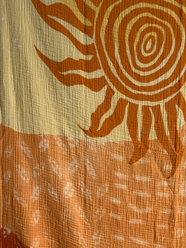 Manta de muselina de algodón Golden Horizon