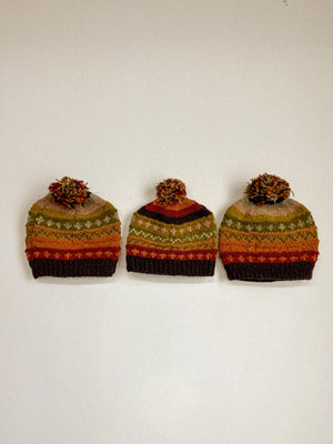 Gorro de lana terroso