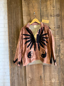 Solar Yin Yang Reversible Embroidered Velvet Jacket