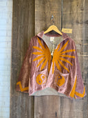 Solar Yin Yang Reversible Embroidered Velvet Jacket