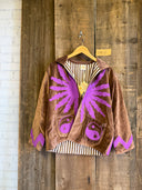 Solar Yin Yang Reversible Embroidered Velvet Jacket