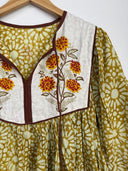 Robe midi Rhumi Bea en coton imprimé au bloc