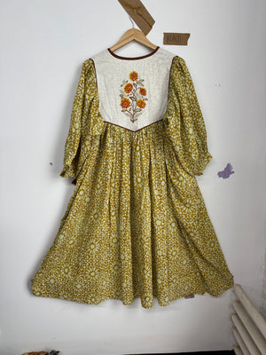 Robe midi Rhumi Bea en coton imprimé au bloc