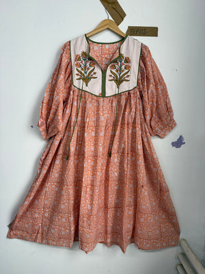 Robe midi Rhumi Bea en coton imprimé au bloc