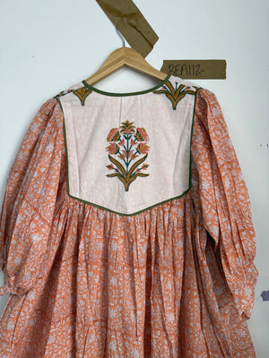 Robe midi Rhumi Bea en coton imprimé au bloc