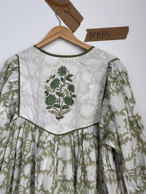 Robe midi Rhumi Bea en coton imprimé au bloc