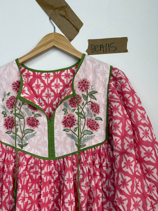 Robe midi Rhumi Bea en coton imprimé au bloc
