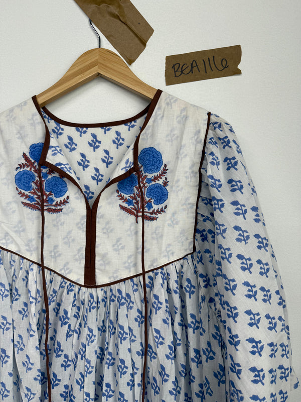 Robe midi Rhumi Bea en coton imprimé au bloc
