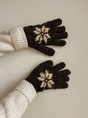 Wool Snowflake Gloves