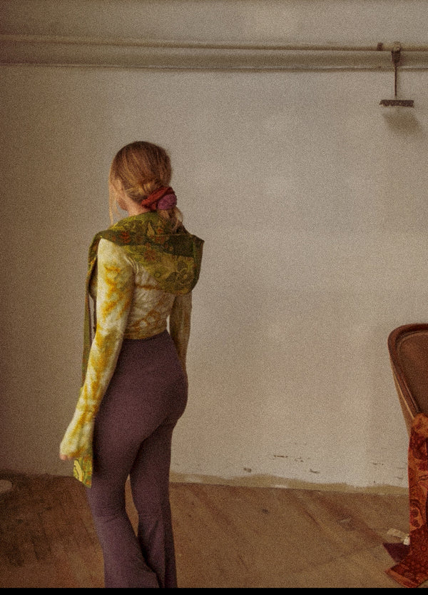 Capucha doble capa + Bufanda de felpa de algodón orgánico