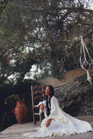 Sunwashed Raw Organic Cotton Kimono