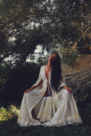 Sunwashed Raw Organic Cotton Kimono
