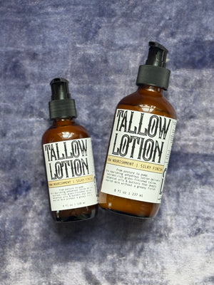 Tallow Lotion | Raw Nourishment | Silky Finish