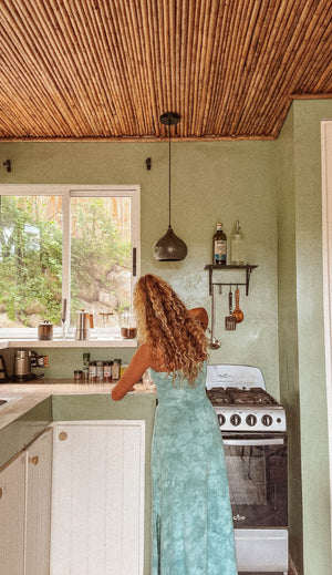 Falda/Vestido de yoga de cáñamo y algodón orgánico – Teñido a mano