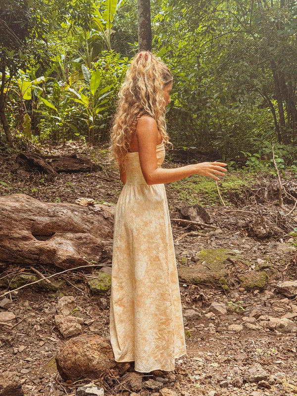 Falda/Vestido de yoga de cáñamo y algodón orgánico – Teñido a mano