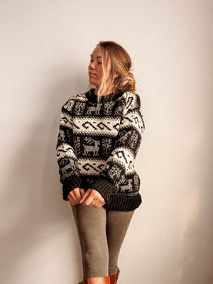 Nordic Reindeer Wool Sweater