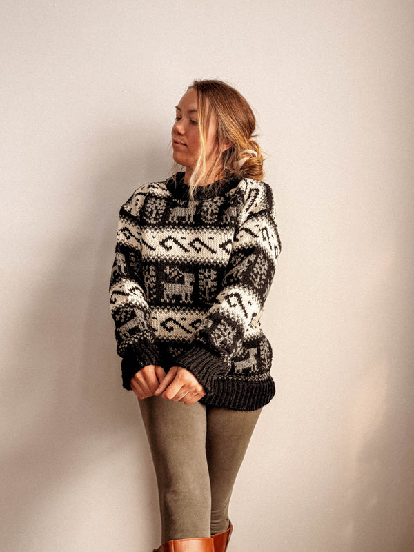 Nordic Reindeer Wool Sweater