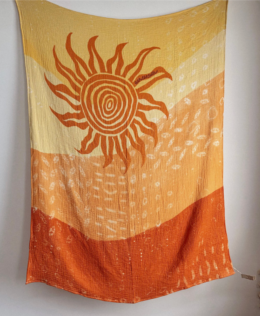 Golden Horizon Muslin Cotton Blanket