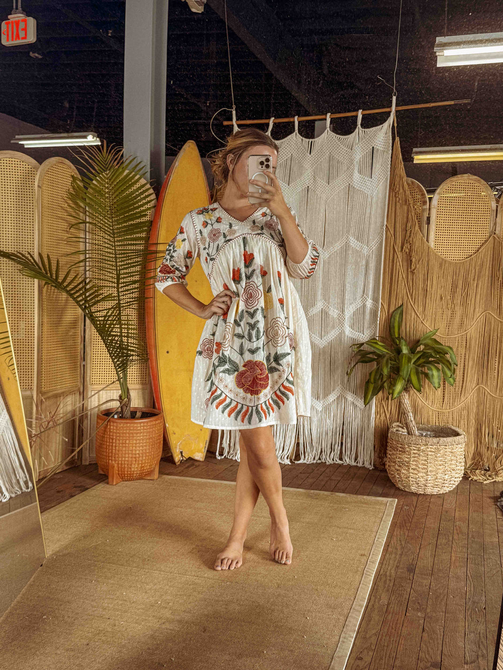 Vestido bordado de septiembre