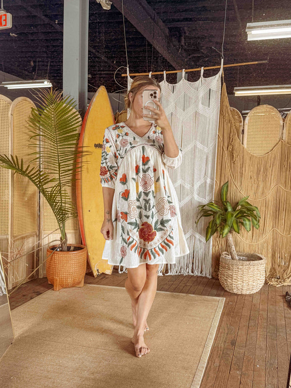 September Embroidered Dress