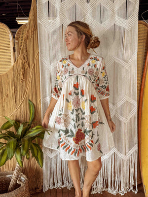 September Embroidered Dress