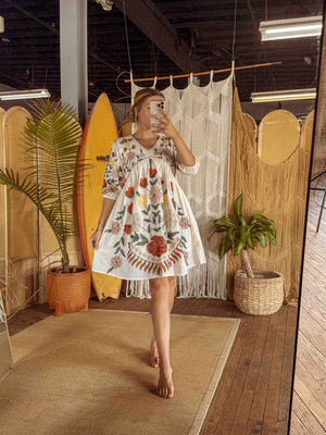 September Embroidered Dress