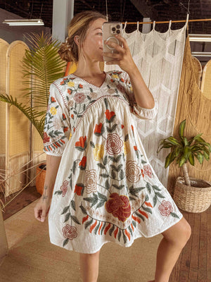 September Embroidered Dress