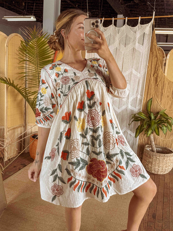 September Embroidered Dress