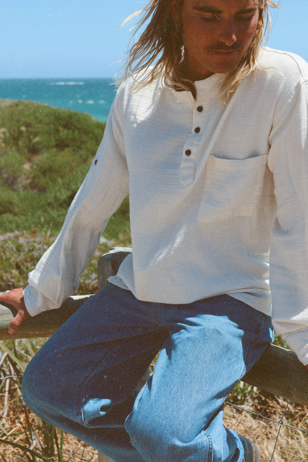 Men's Marley Button Sleeve Top