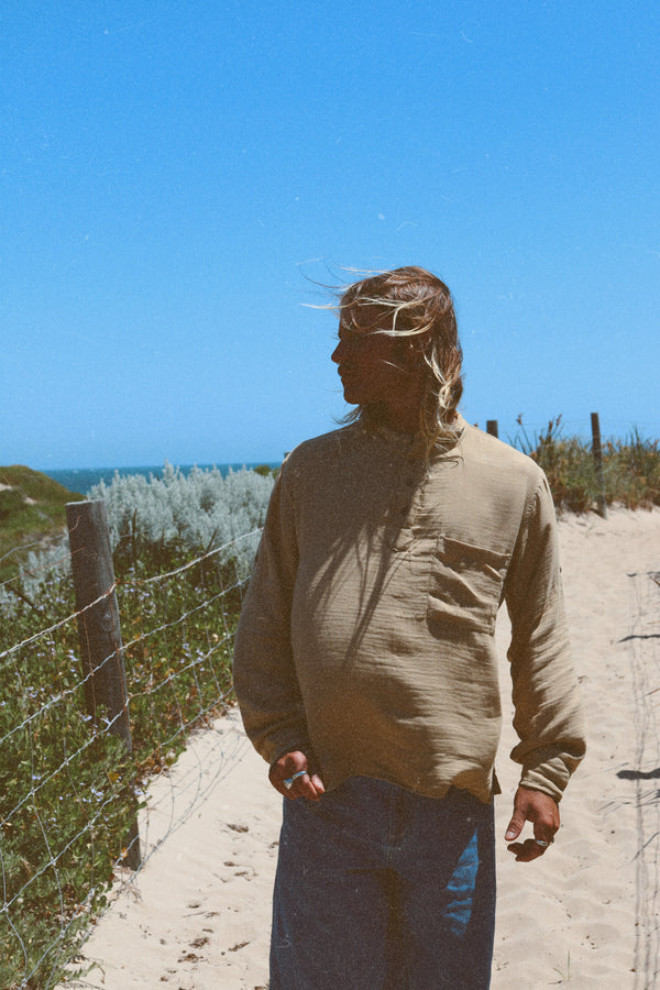 Men's Marley Button Sleeve Top