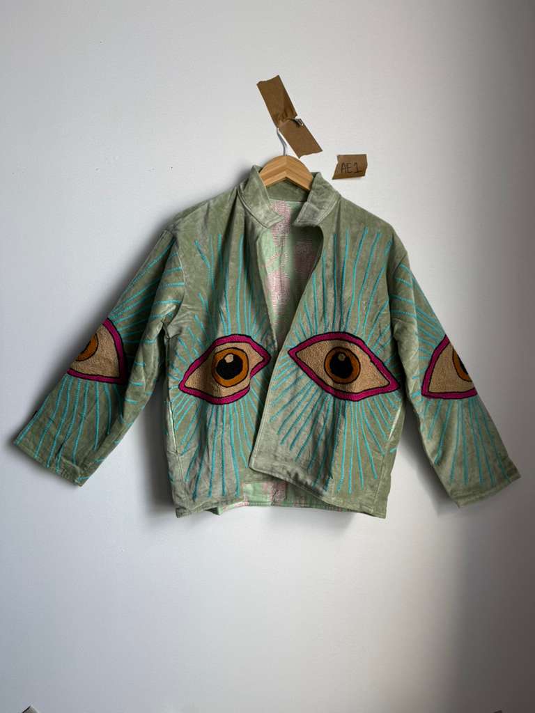 Awakened Eye Velvet Reversible Jacket