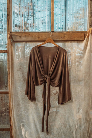 EcoVero Bell Sleeve Wrap Top