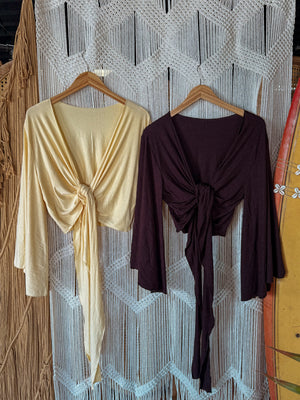 EcoVero Bell Sleeve Wrap Top