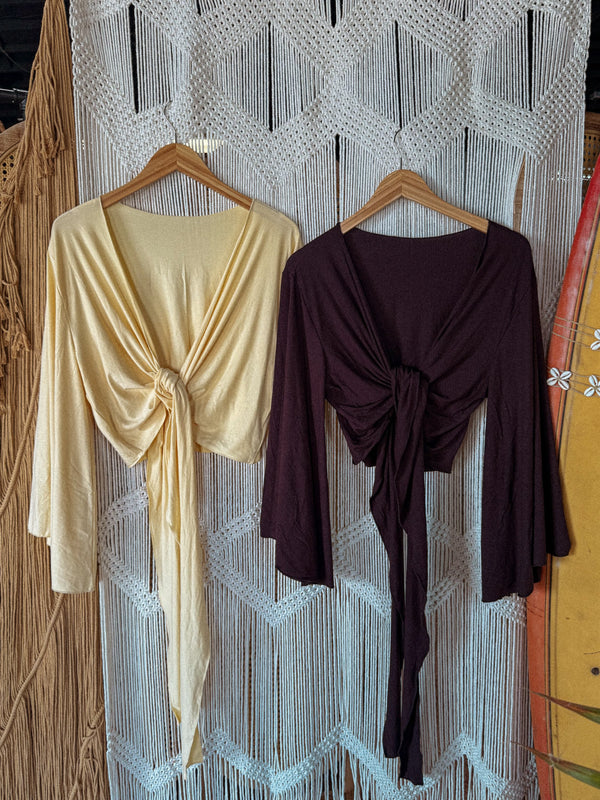 EcoVero Bell Sleeve Wrap Top