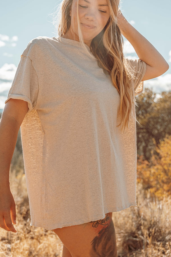 SHORT SLEEVE HEMP TEE: Hemp Organic Cotton
