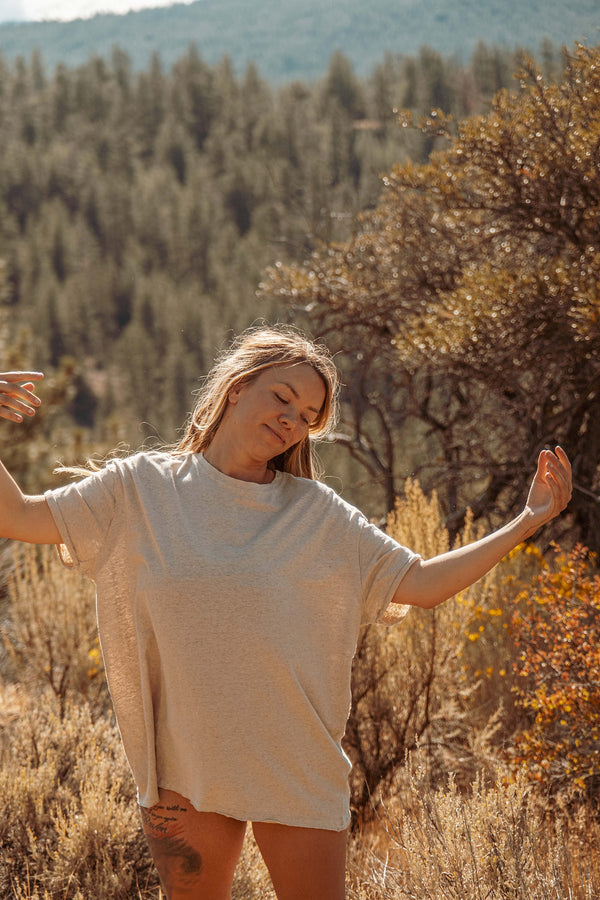 SHORT SLEEVE HEMP TEE: Hemp Organic Cotton