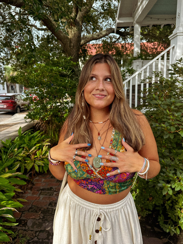 Recycled Patchwork Bralette