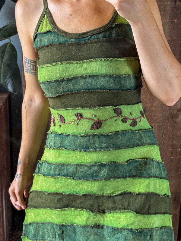 Fae Dress 100% Cotton Hand Embroidered