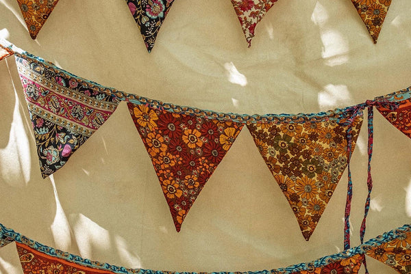Recycled Silk Boho Flags