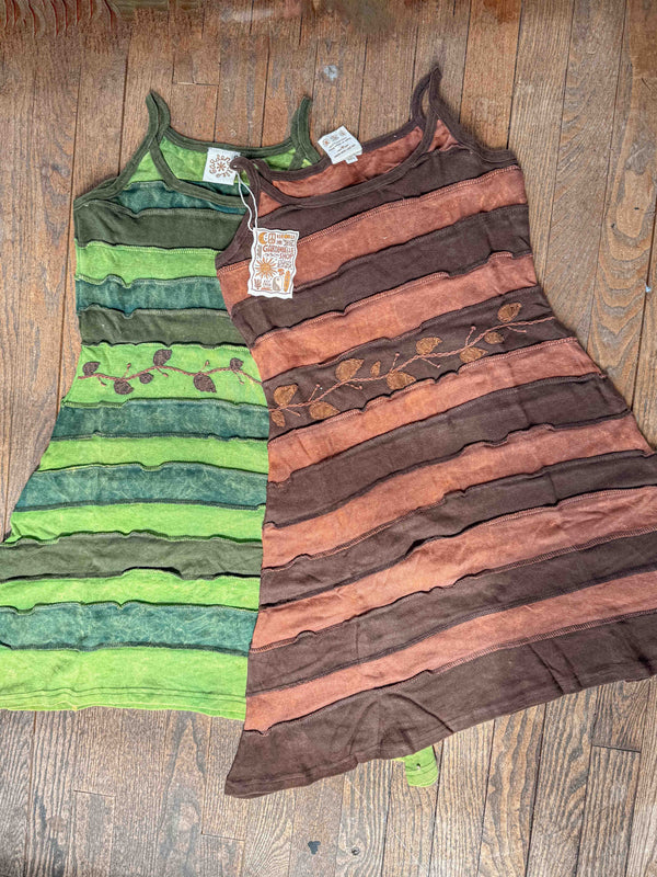 Fae Dress 100% Cotton Hand Embroidered