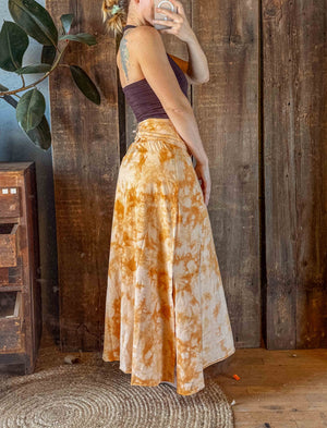 Hemp Organic Cotton Yoga Skirt / Dress - Hand Dyed