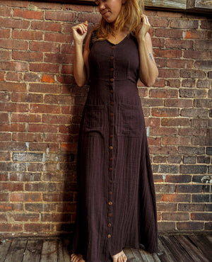 Meadow Organic Cotton Bamboo Button Dress