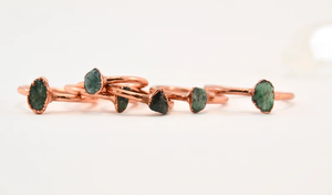 Handmade Copper Emerald Ring