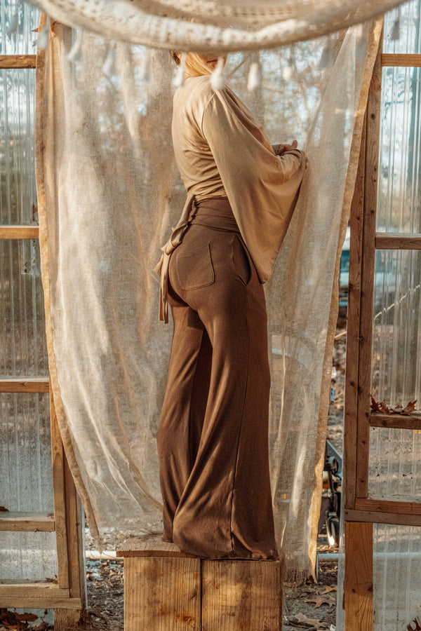 EcoVero Bell Sleeve Wrap Top