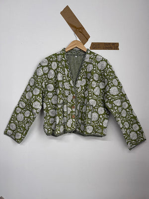 Matilda Cropped Kantha Cardigan