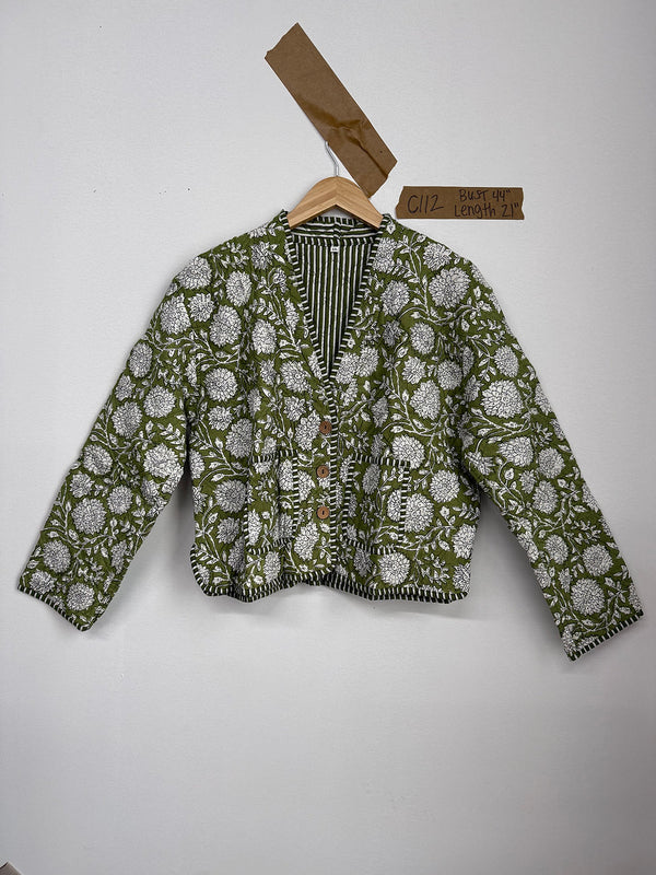 Matilda Cropped Kantha Cardigan