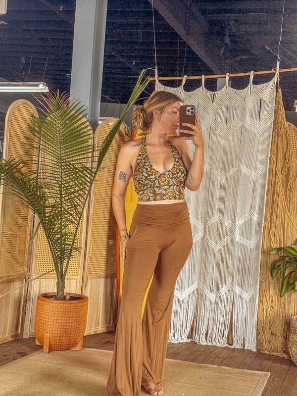 Block Printed Bralette Organic Cotton