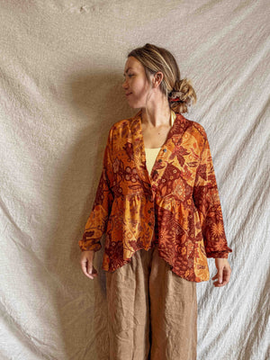 Greta Bohemian Waterfall Blouse